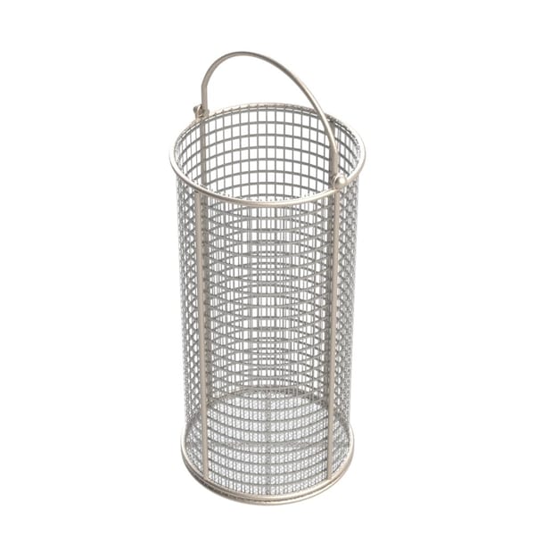 Anysizebasket Round Wire Mesh Basket: 6Dia. x 12H, 304 SS, 3/16 Rod Frame, Mesh: 2 x .063 TMT-060RND120-C02S - main